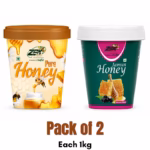 Pure Honey, Jamun Honey (Shahad) | COMBO - Each 1kg, Pack of 2