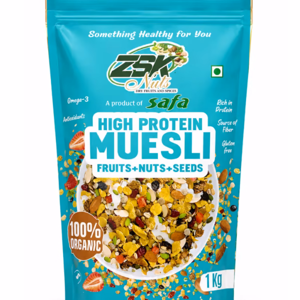 High Protein Muesli (Fruits, Nuts & Seeds) – 1kg