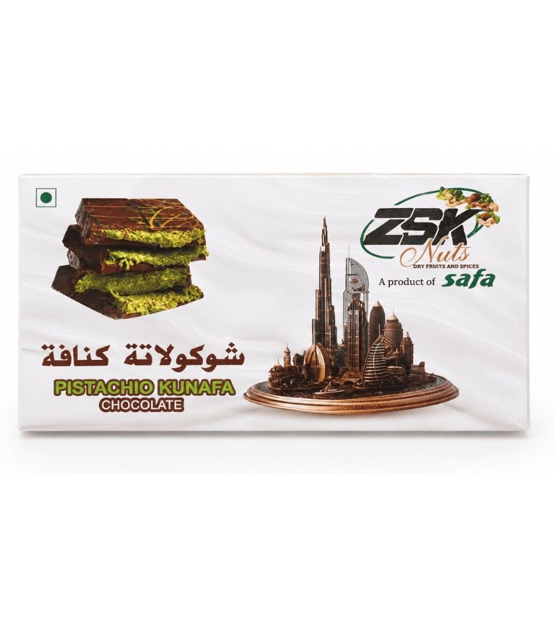 23 Dubai Spl. Pistachio Kunafa Chocolate – 130gm - Image 1