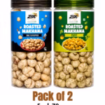 Roasted Makhana Salt & Pepper, Mint | COMBO - Each 70gm, Pack of 2
