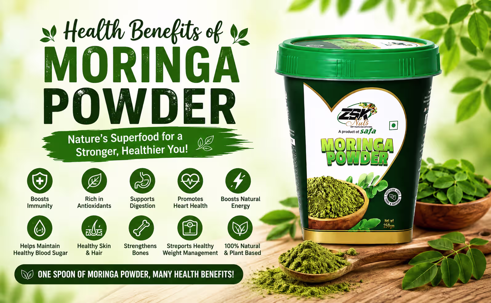 Health Benefits of Moringa Powder | Nutrition, Uses & Wellness Guide
