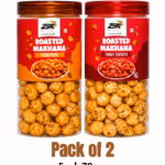 Roasted Makhana Tangy Tomato, Cheddar Chesse | COMBO - Each 70gm, Pack of 2