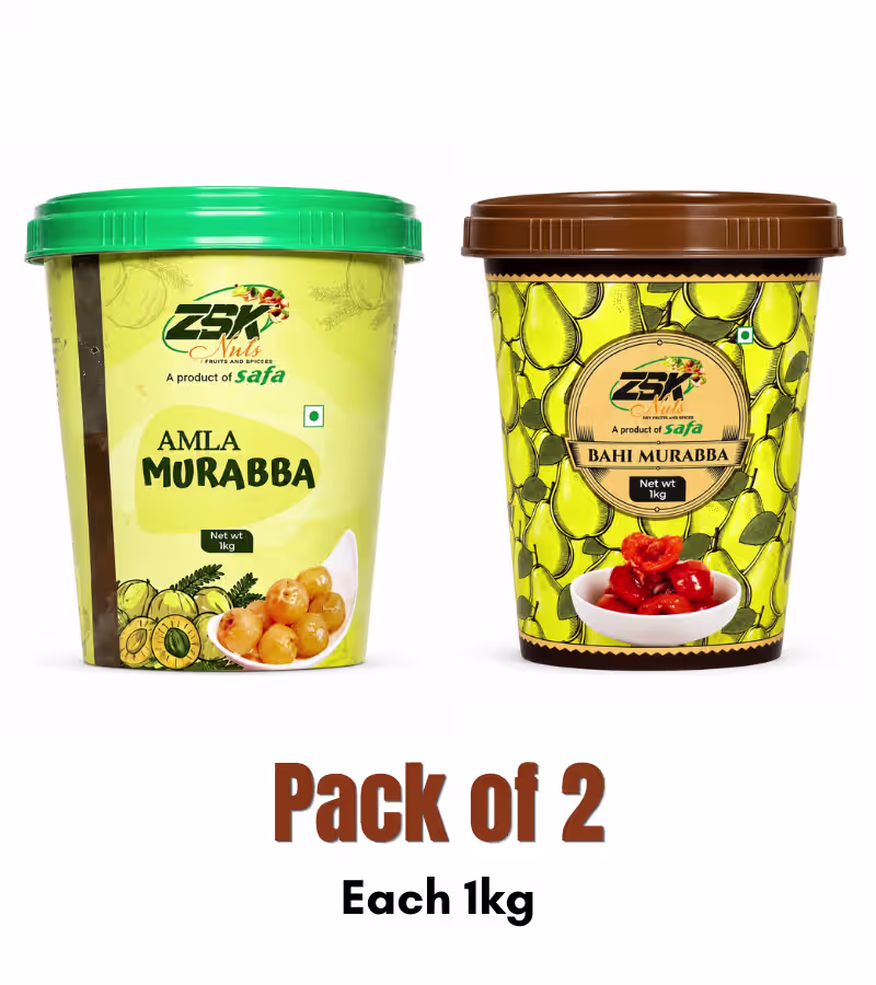 9 Amla Murabba, Bahi Murabba (Quince Preserve / Safarjal) | COMBO - Each 1kg, Pack of 2 - Image 1