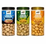 ZSK Roasted Makhana Combo Pack – Salt & Pepper, Mint & Cheddar Cheese | 70g x 3