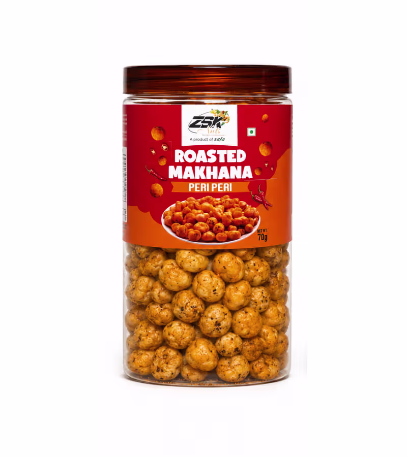rcimigwaabw5o204f1jn Roasted Makhana Peri Peri - 70gm - Image 1