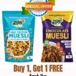 High Protein Muesli (Fruits, Nuts & Seeds), Chocolate Muesli | Buy 1kg, Get 1kg FREE