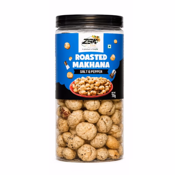 Roasted Makhana Salt Pepper – 70gm