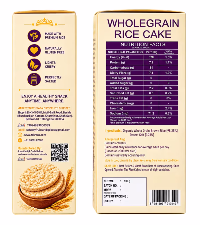 ZSK Salted Wholegrain Rice Cakes