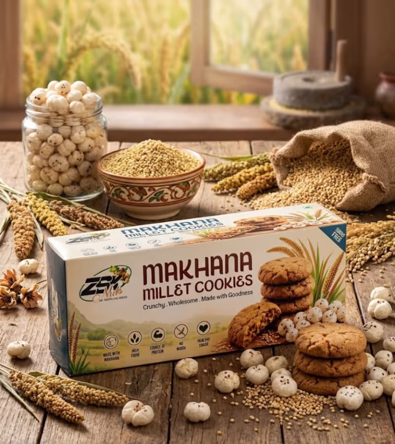 ZSK Makhana Millet Cookies Sugar Free – 100gm